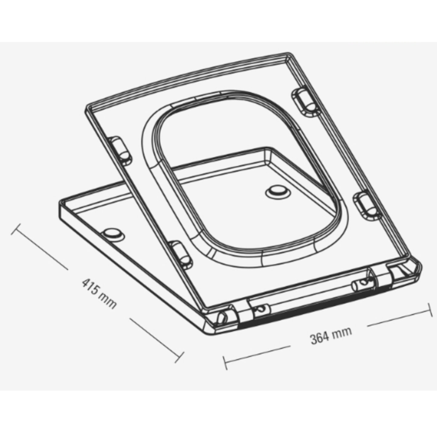 SINOBATH MDF WC-Sitz Quadrat Holzmaserung Softclose Toilettensitz — D-W108