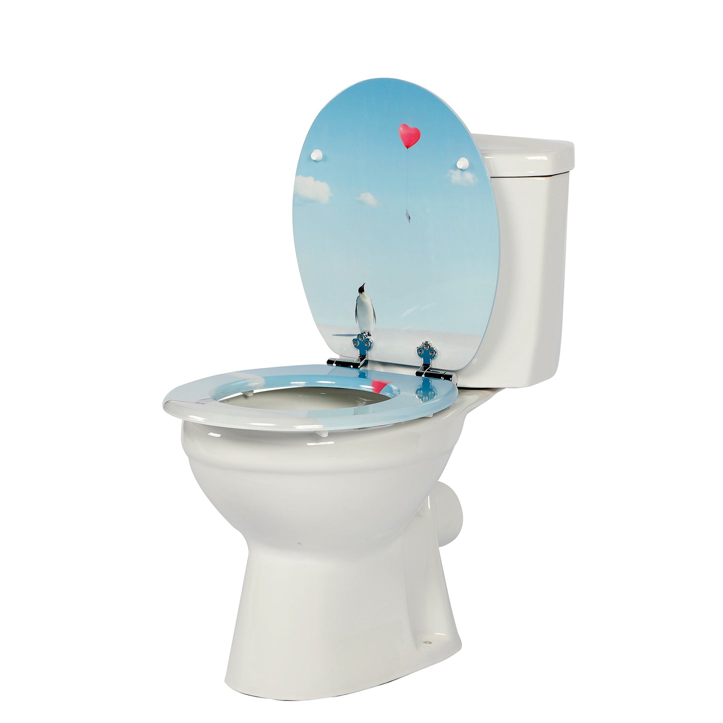 SINOBATH MDF WC-Sitz Pinguin Softclose Toilettensitz — H362
