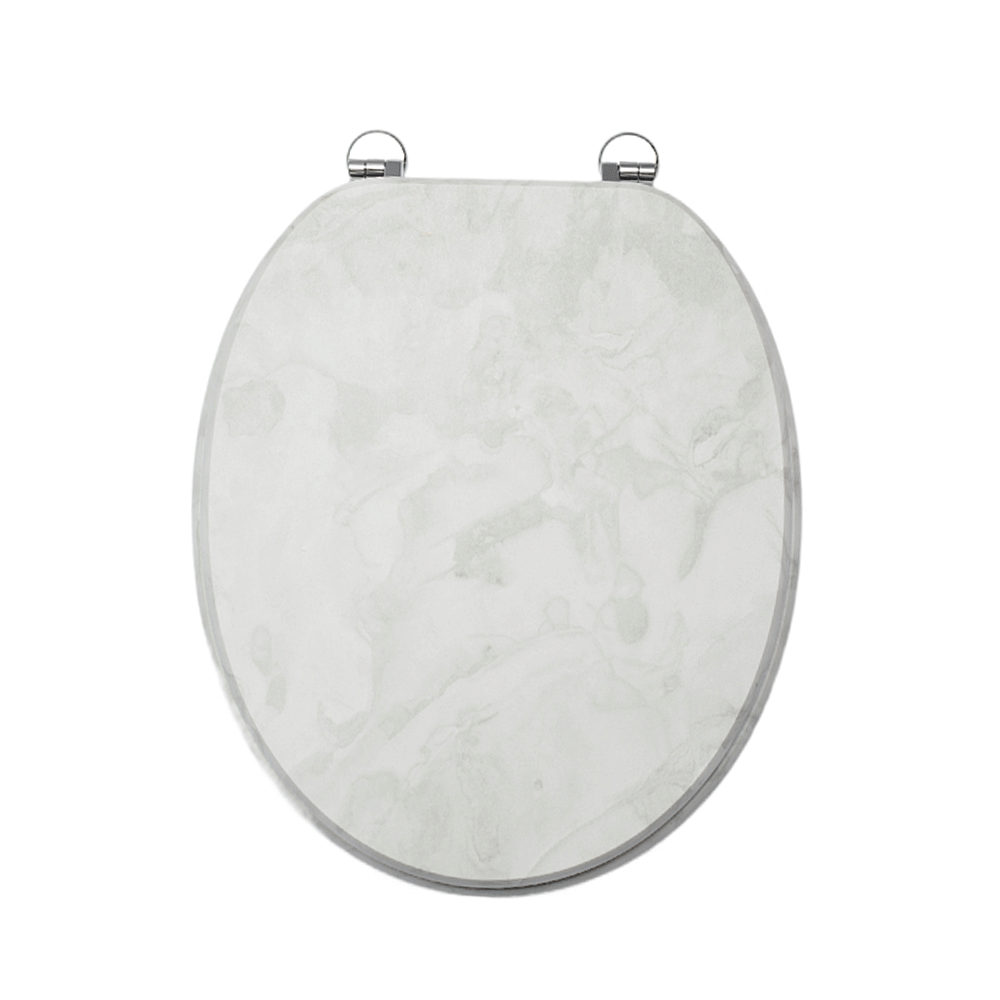 SINOBATH MDF-Holzkern, WC-Sitz Toilettensitz mit Absenkautomatik, Softclose-Scharnier(S28)