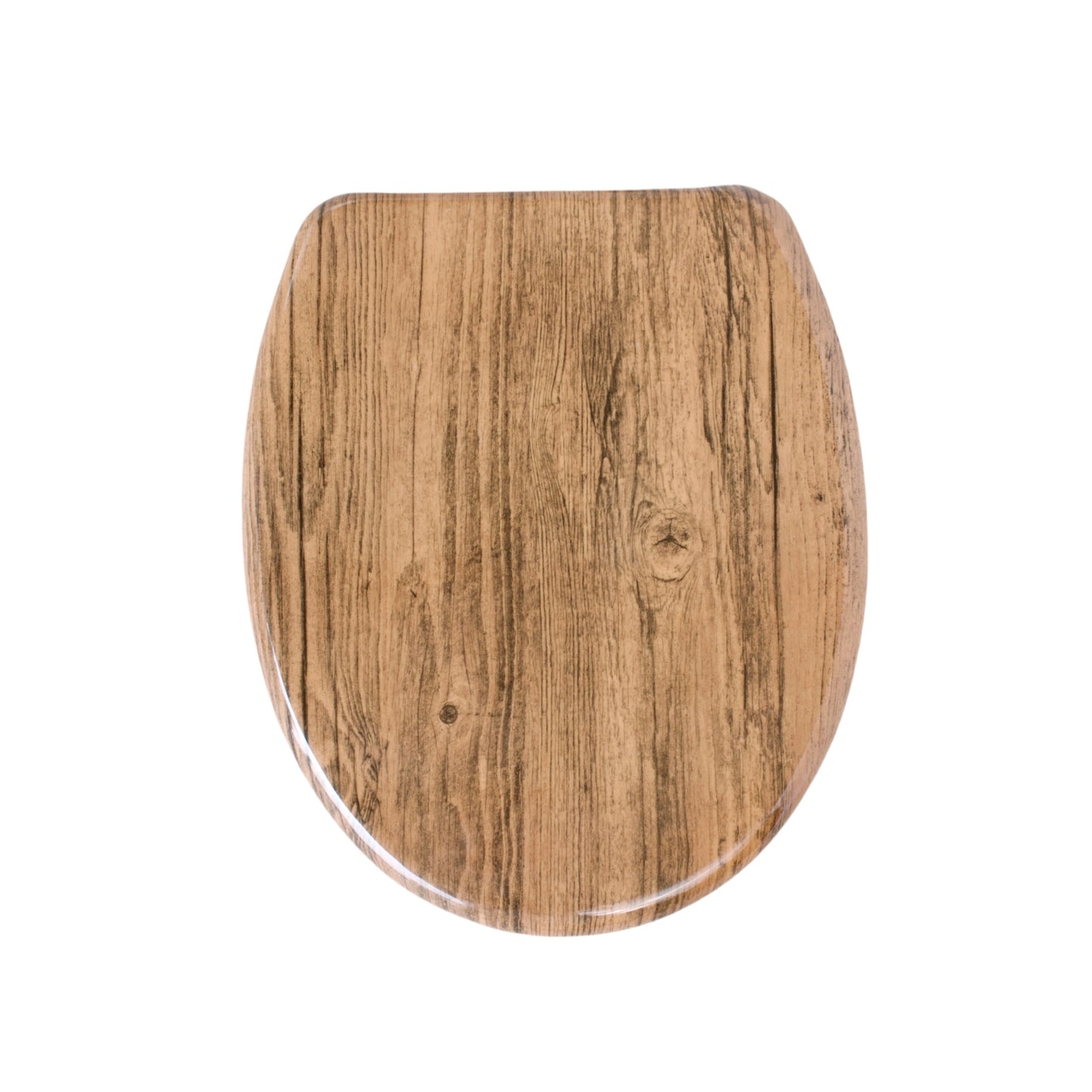 SAINOS O-förmiger Premium-Duroplast Toilettensitz Toilettendeckel, WC Sitz mit Absenkautomatik, Quick-Release Funktion für einfach Reinigung, O Form Weiß Toilettensitz mit Verstellbaren Scharnieren(UF12-434)