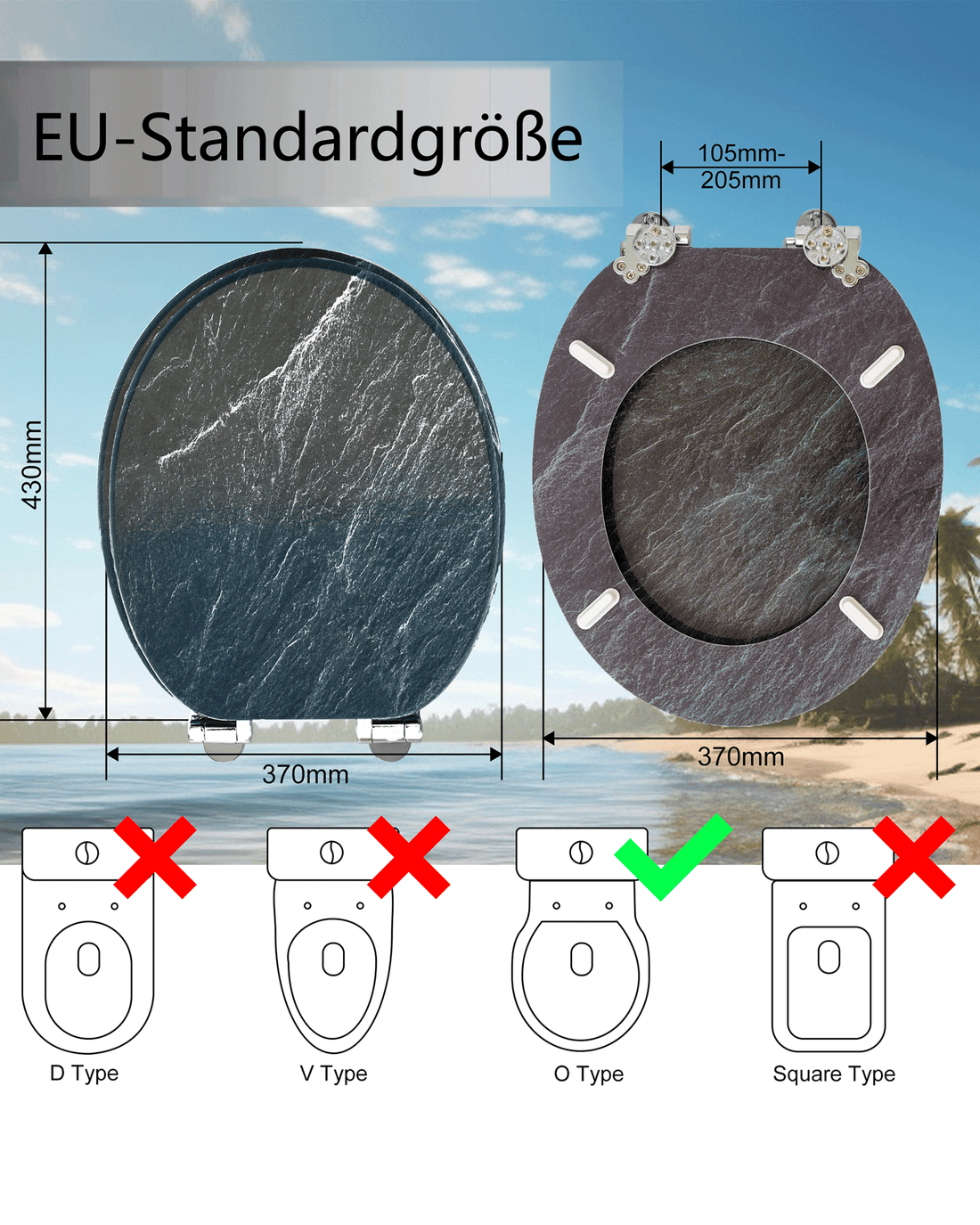 WC-Sitz für Geberit iCon: Exakte Passform finden