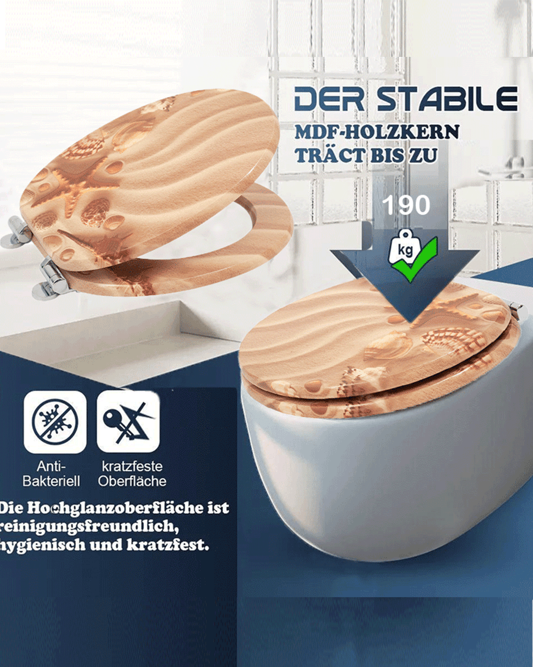 WC-Sitz Belastbarkeit im Test – Wie viel kg hält ein Toilettensitz?