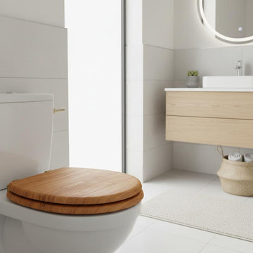 Holzkern Toilettensitz: Natürliche Wärme und Stabilität vereint