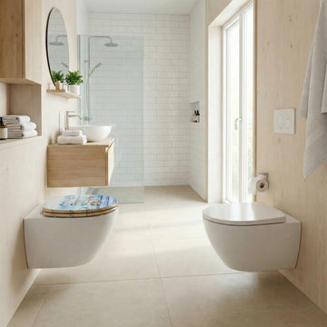 Eckiger WC-Sitz: Klares Statement für zeitgenössische Bäder