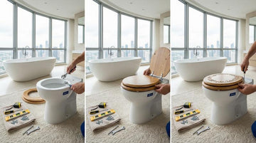 Schritt-für-Schritt: So einfach montieren Sie Ihren neuen SINOBATH WC-Sitz auf einer Hatria Toilette