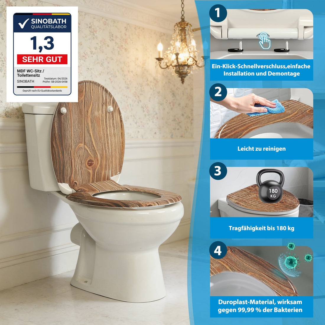 Abattant WC robuste : Options pour usage commercial