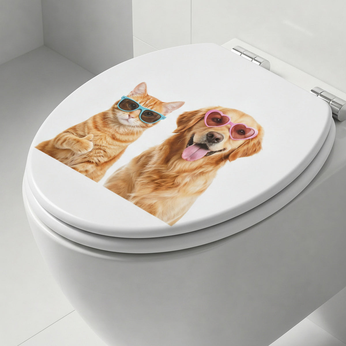 SINOBATH MDF WC-Sitz Gedruckte Muster Softclose Toilettensitz — H384