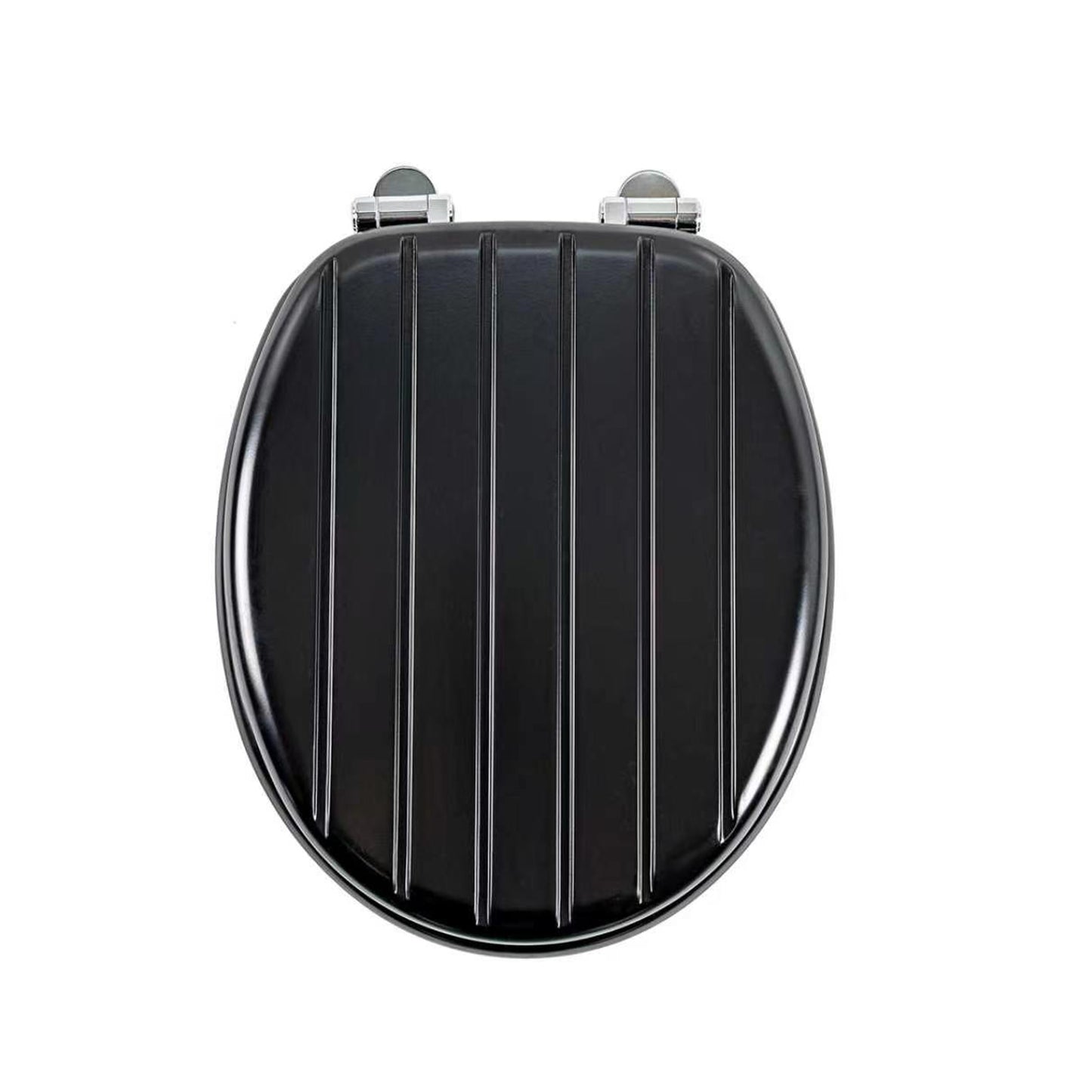 SINOBATH MDF WC-Sitz  Schwarz Softclose Toilettensitz — D77