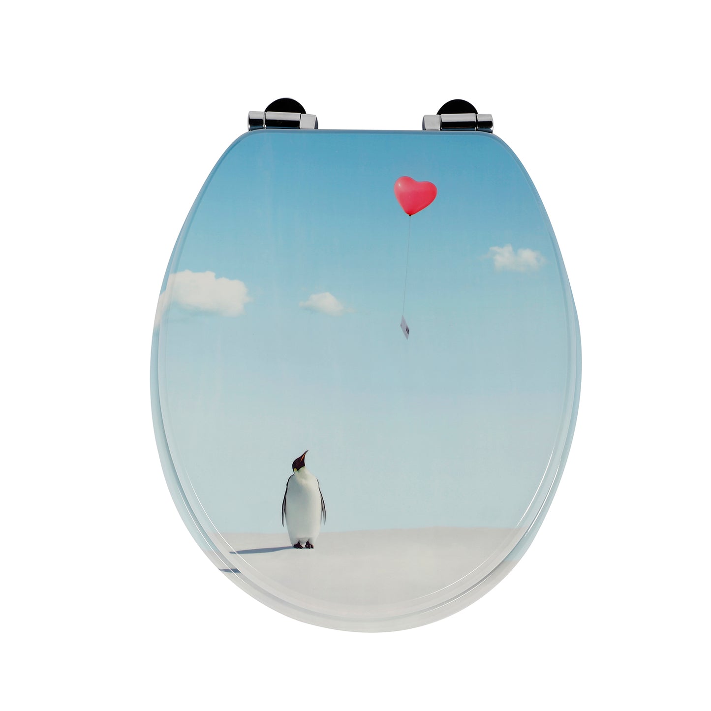 SINOBATH MDF WC-Sitz Pinguin Softclose Toilettensitz — H362
