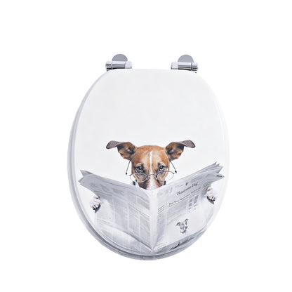SINOBATH MDF WC-Sitz Gedruckte Muster Softclose Toilettensitz — H376