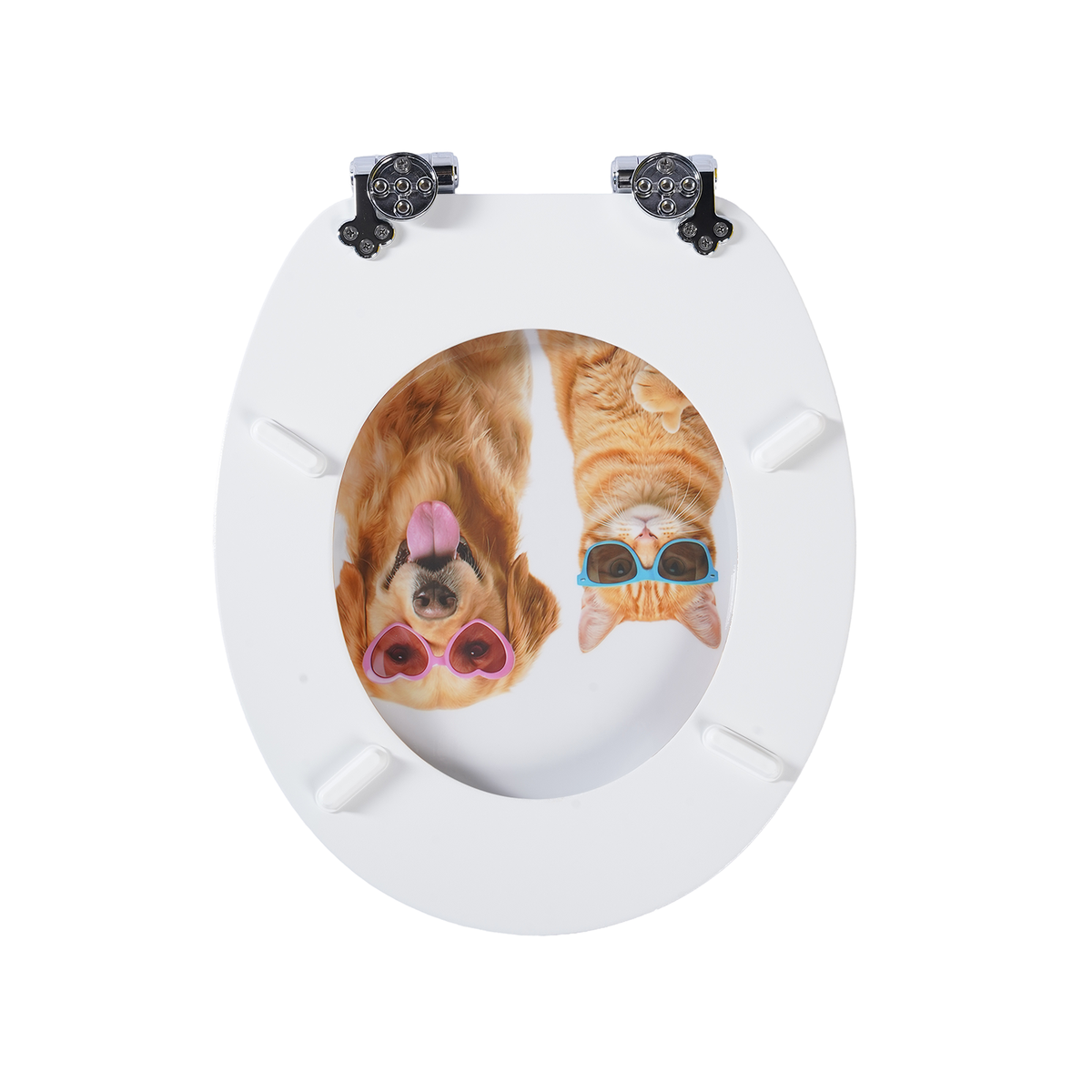 SINOBATH MDF WC-Sitz Gedruckte Muster Softclose Toilettensitz — H384
