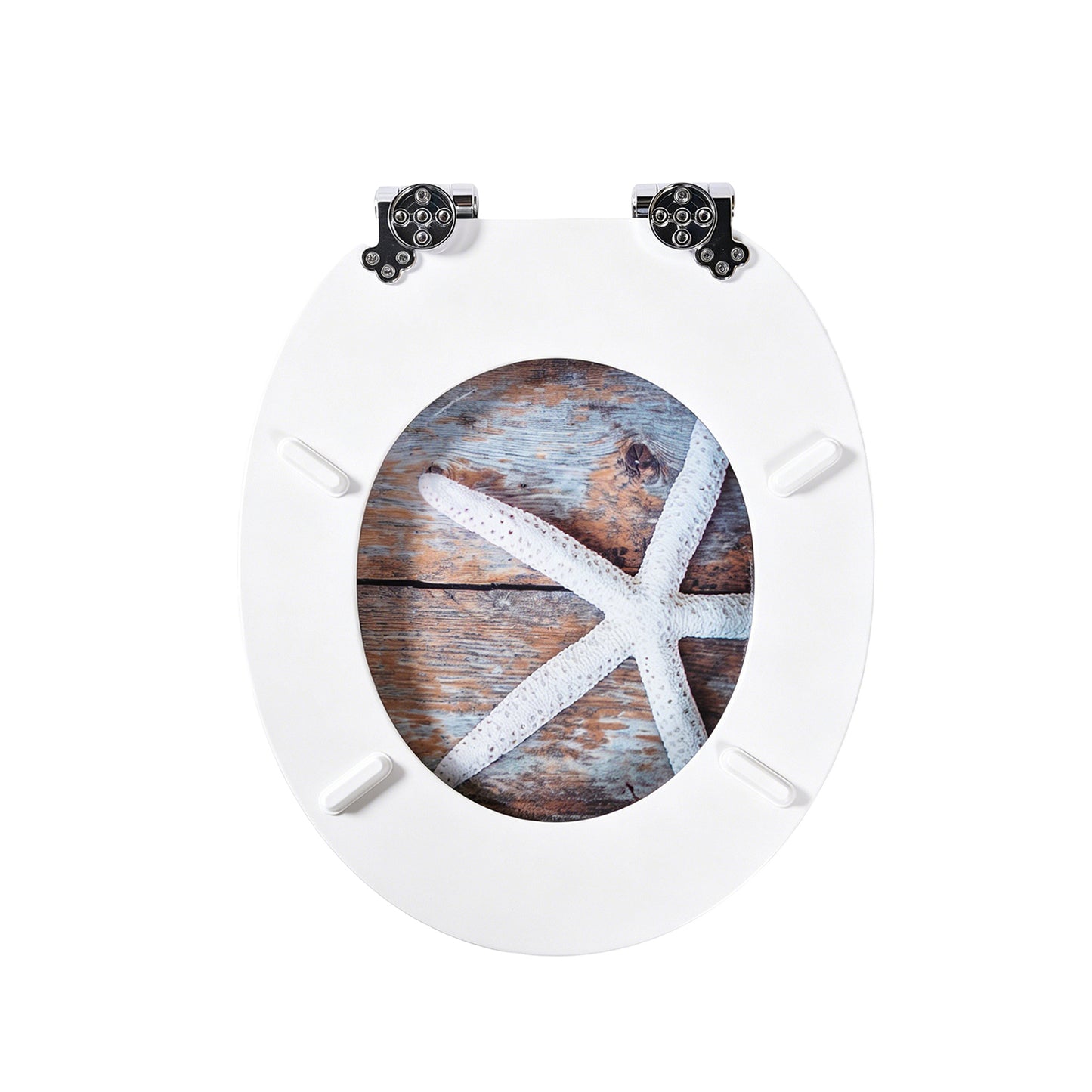 SINOBATH MDF WC-Sitz Gedruckte Muster Softclose Toilettensitz — H374