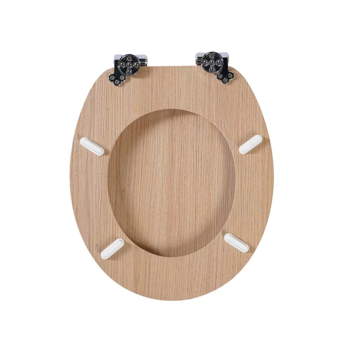 SINOBATH MDF-Holzkern, WC-Sitz Toilettensitz mit Absenkautomatik, Softclose-Scharnier (W042)