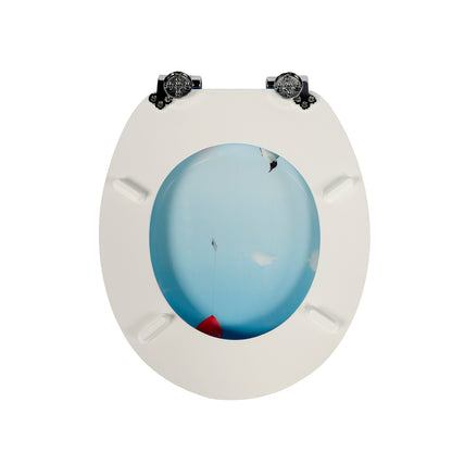 SINOBATH MDF WC-Sitz Pinguin Softclose Toilettensitz — H362
