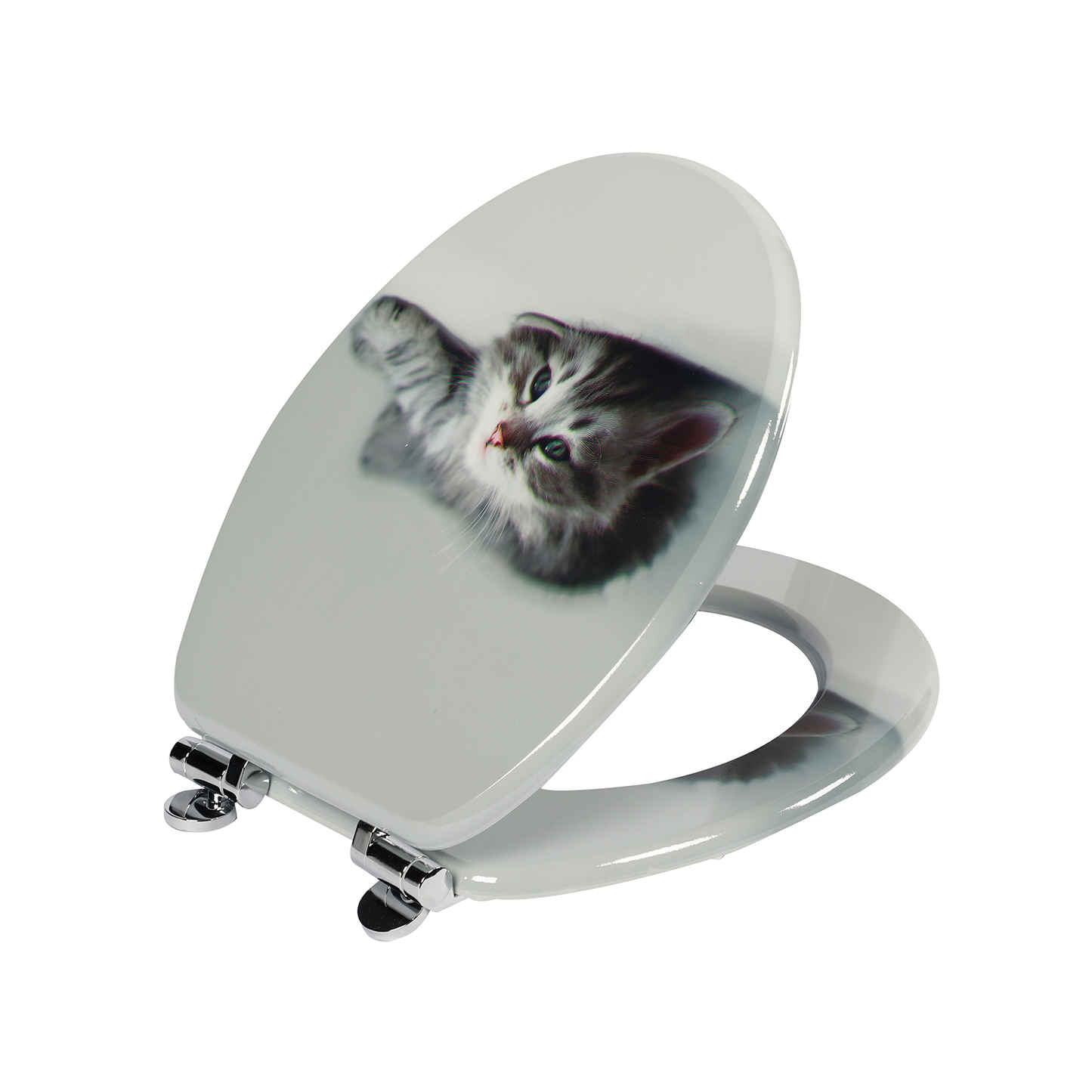 SINOBATH MDF WC-Sitz Katze Softclose Toilettensitz — H236