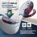 SINOBATH MDF-Holzkern, WC-Sitz Toilettensitz mit Absenkautomatik, Softclose-Scharnier(H359)
