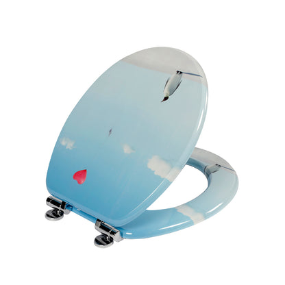 SINOBATH MDF WC-Sitz Pinguin Softclose Toilettensitz — H362