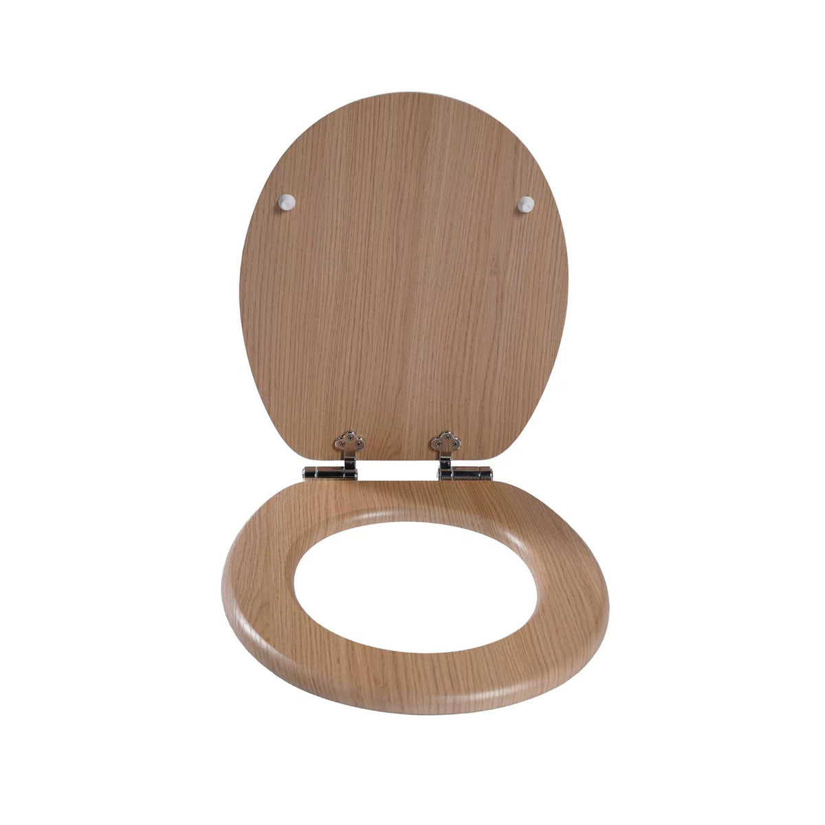 SINOBATH MDF-Holzkern, WC-Sitz Toilettensitz mit Absenkautomatik, Softclose-Scharnier (W042)