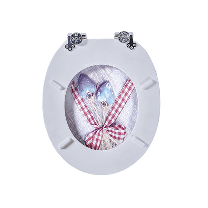 SINOBATH MDF WC-Sitz Gedruckte Muster Softclose Toilettensitz — H372