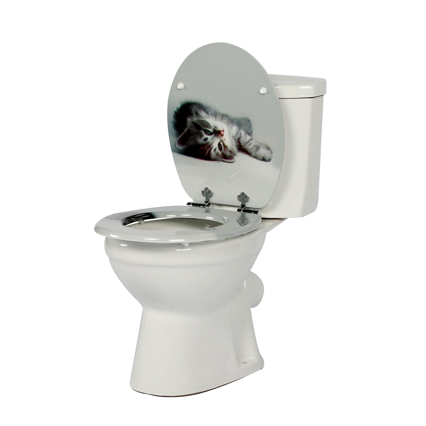 SINOBATH MDF WC-Sitz Katze Softclose Toilettensitz — H236