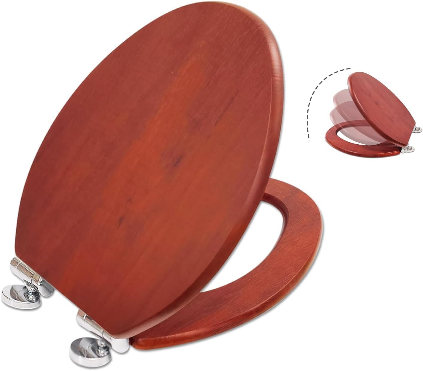 SINOBATH MDF WC-Sitz Rot Softclose Toilettensitz — A01