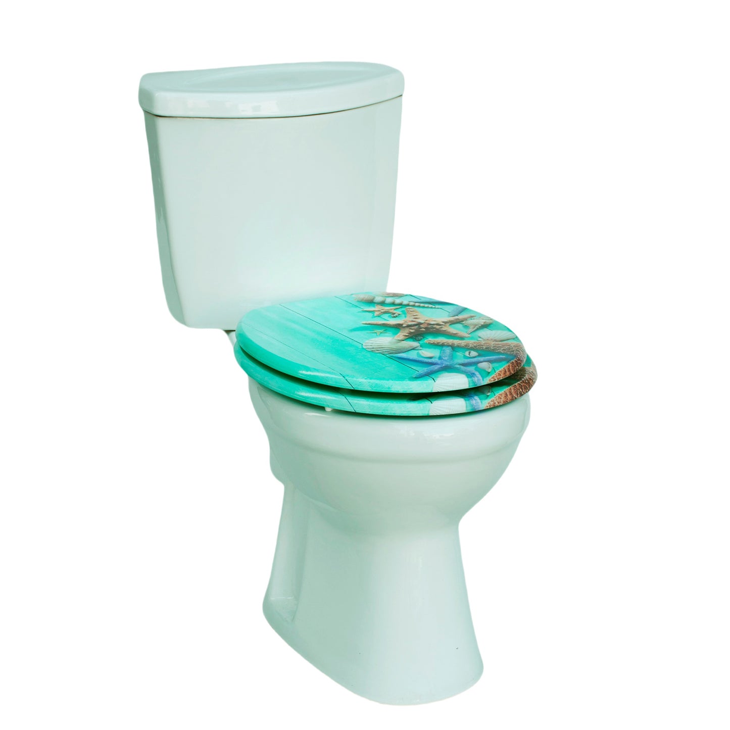 SINOBATH MDF WC-Sitz Blau Softclose Toilettensitz — H150