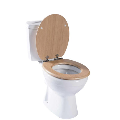 SINOBATH MDF-Holzkern, WC-Sitz Toilettensitz mit Absenkautomatik, Softclose-Scharnier (W042)