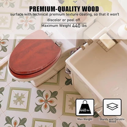 SINOBATH MDF WC-Sitz Rot Softclose Toilettensitz — A01