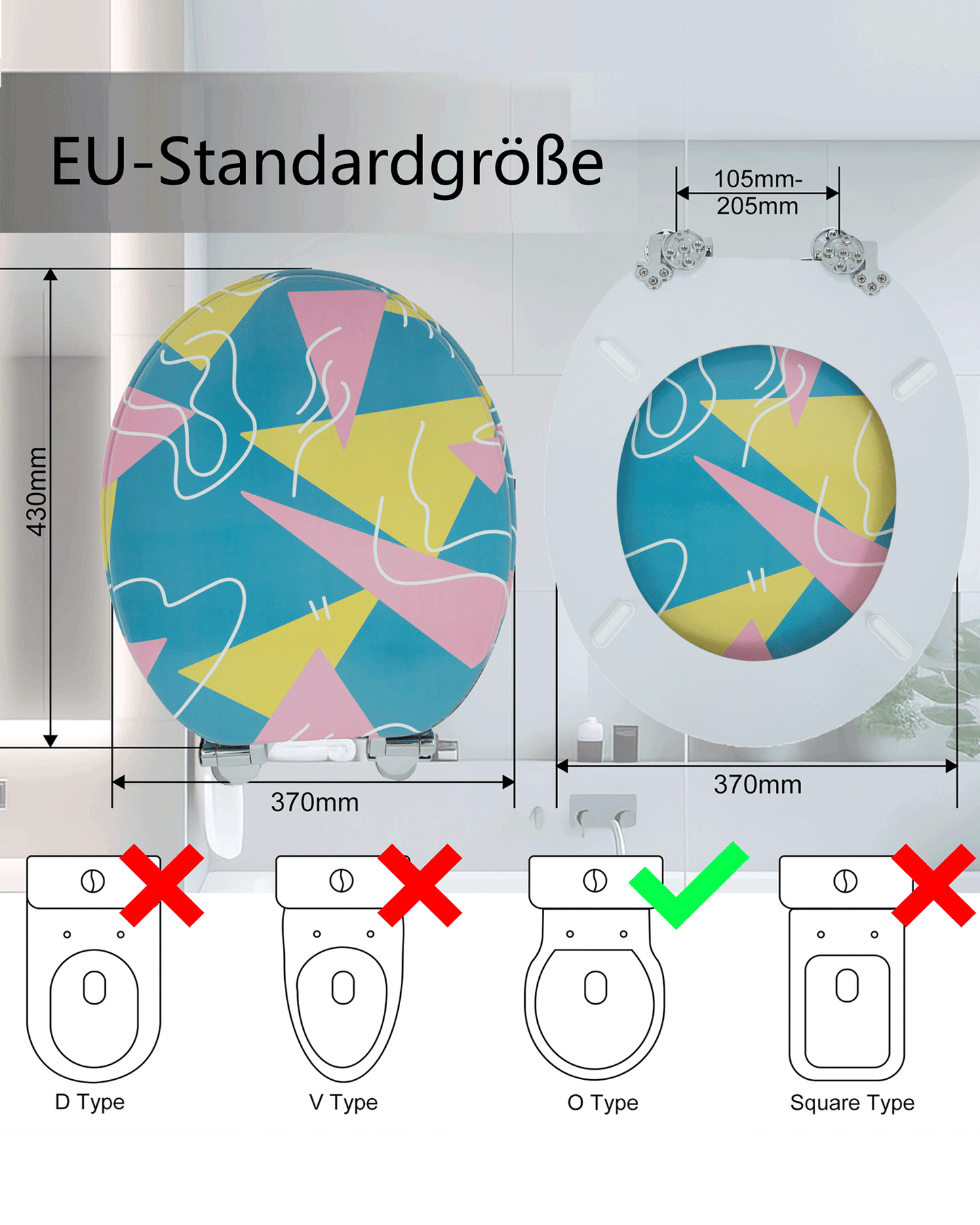 H264 WC-Sitz/Toilettensitz 