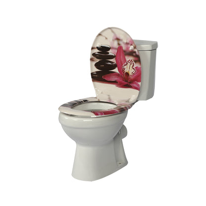 SINOBATH Duroplast WC-Sitz O-Form, Saflor-Optik Absenkautomatik — UF12-053