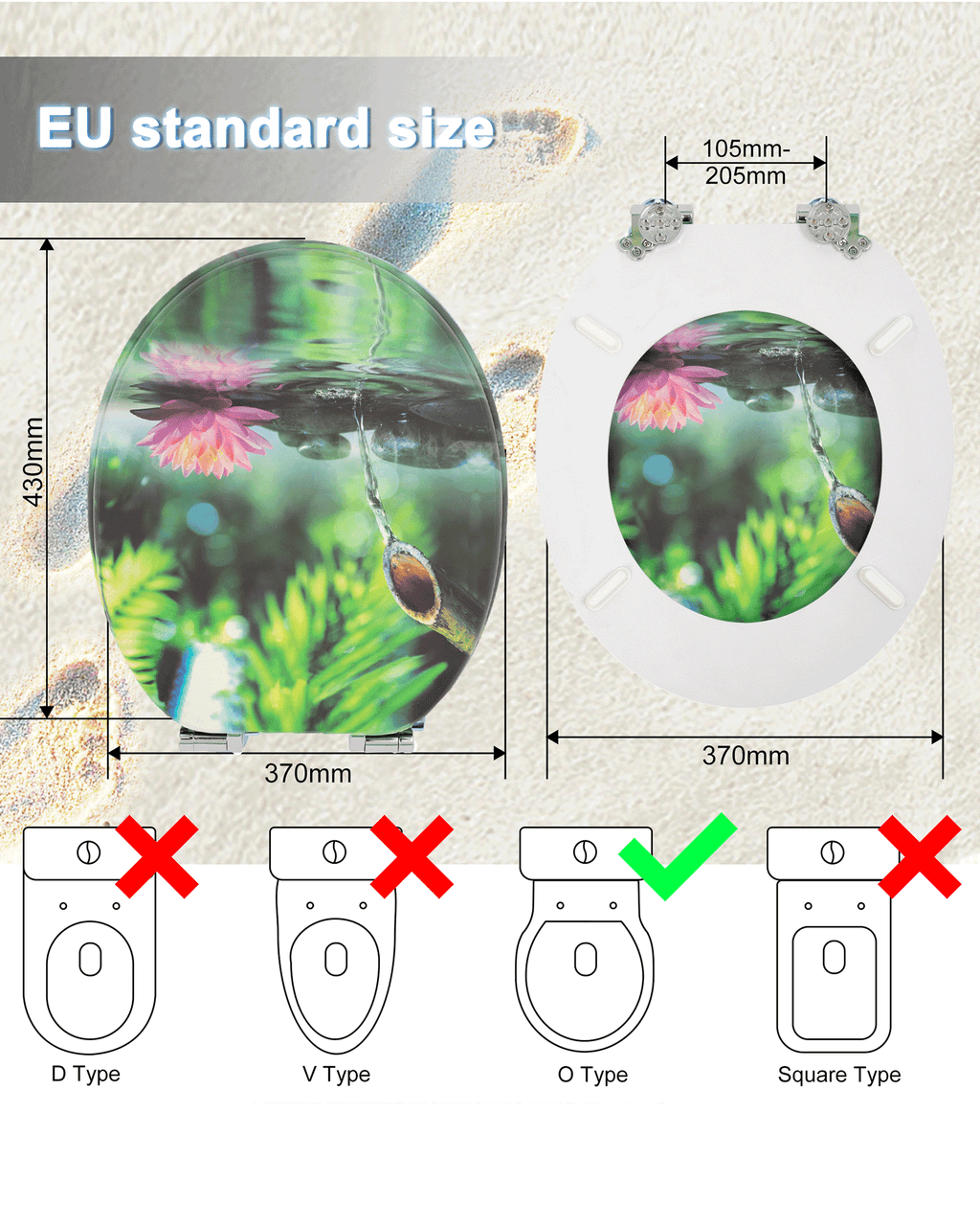 H155 WC-Sitz/Toilettensitz 