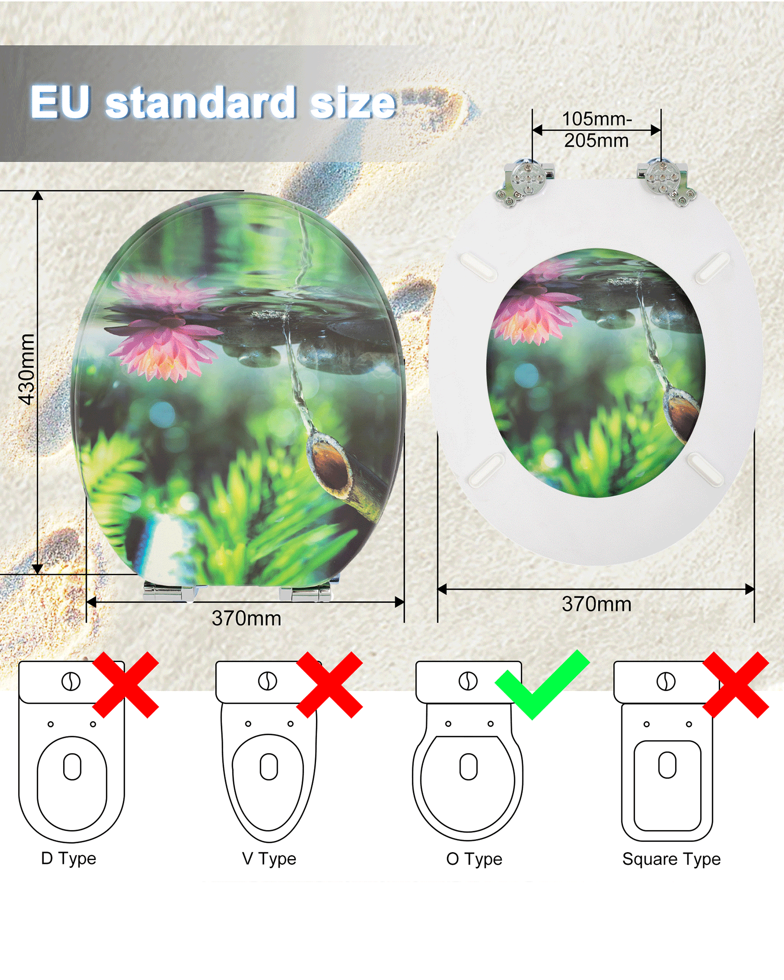 H155 WC-Sitz/Toilettensitz 