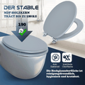 SINOBATH MDF-Holzkern, WC-Sitz Toilettensitz mit Absenkautomatik, Softclose-Scharnier(G01)