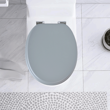 SINOBATH MDF-Holzkern, WC-Sitz Toilettensitz mit Absenkautomatik, Softclose-Scharnier（G01）