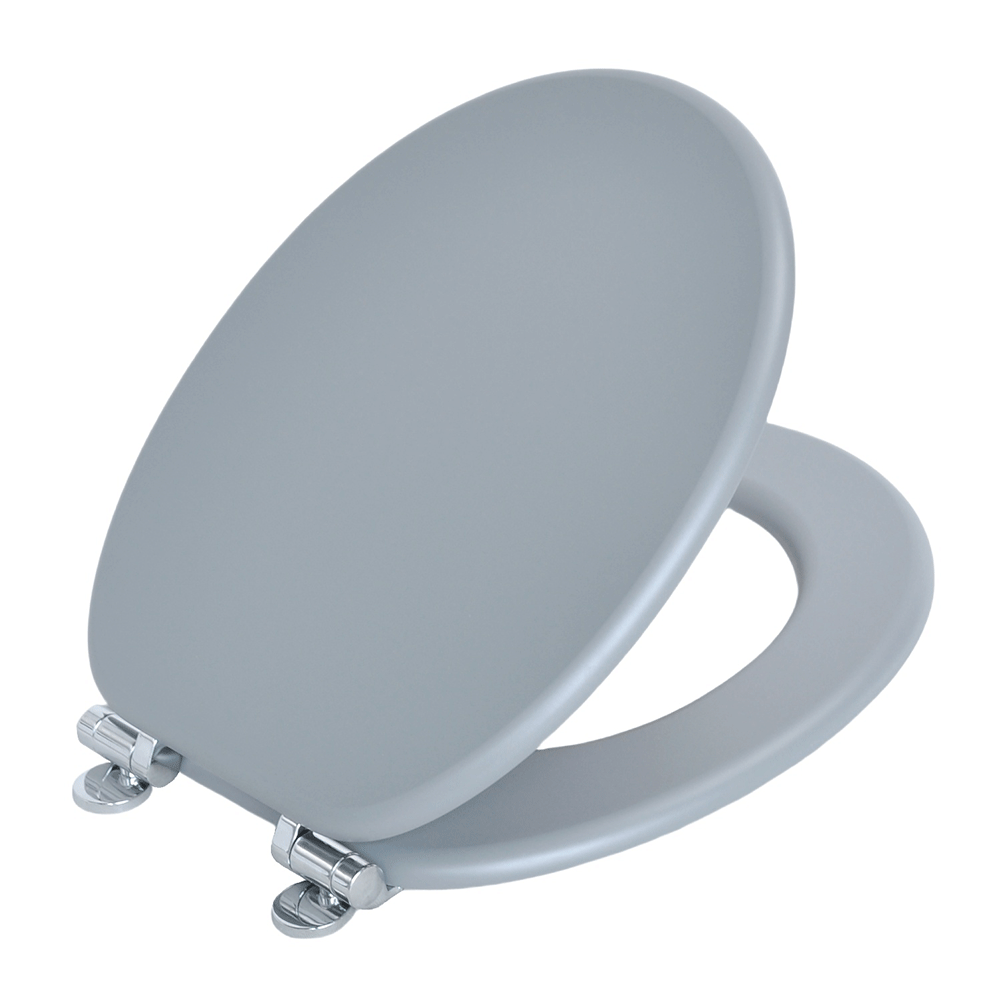 SINOBATH MDF-Holzkern, WC-Sitz Toilettensitz mit Absenkautomatik, Softclose-Scharnier(G01)