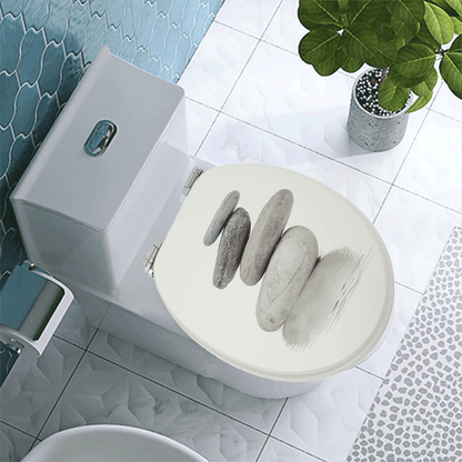 SINOBATH MDF-Holzkern, WC-Sitz Toilettensitz mit Absenkautomatik, Softclose-Scharnier£¨H022£©