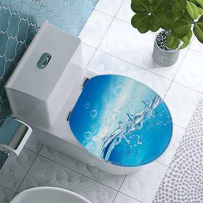 SINOBATH MDF-Holzkern, WC-Sitz Toilettensitz mit Absenkautomatik, Softclose-Scharnier£¨H051£©