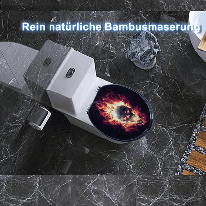 SINOBATH MDF-Holzkern, WC-Sitz Toilettensitz mit Absenkautomatik, Softclose-Scharnier(H143)