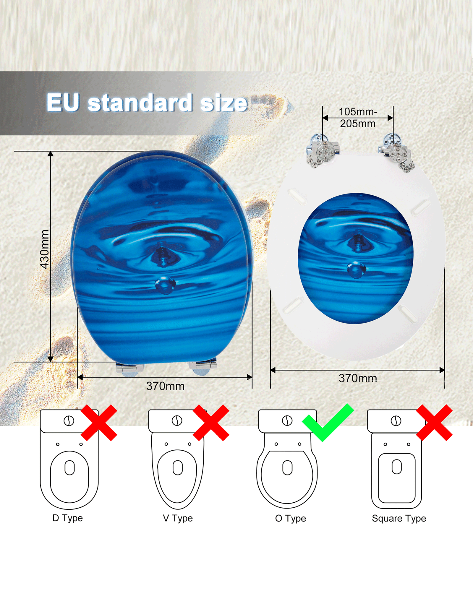 H114 WC-Sitz/Toilettensitz