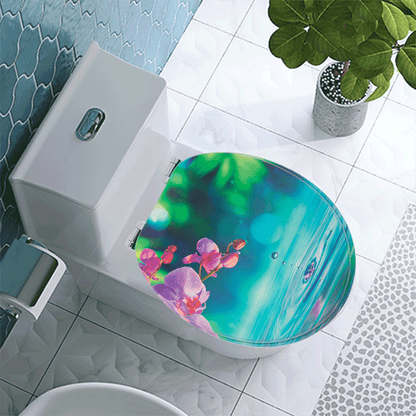 SINOBATH MDF-Holzkern, WC-Sitz Toilettensitz mit Absenkautomatik, Softclose-Scharnier£¨H148£©