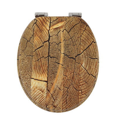 SINOBATH MDF-Holzkern, WC-Sitz Toilettensitz mit Absenkautomatik, Softclose-Scharnier(H168)