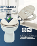 SINOBATH (H174) WC-Sitz ,MDF-Holzkern, Softclose-Scharnier(Home)