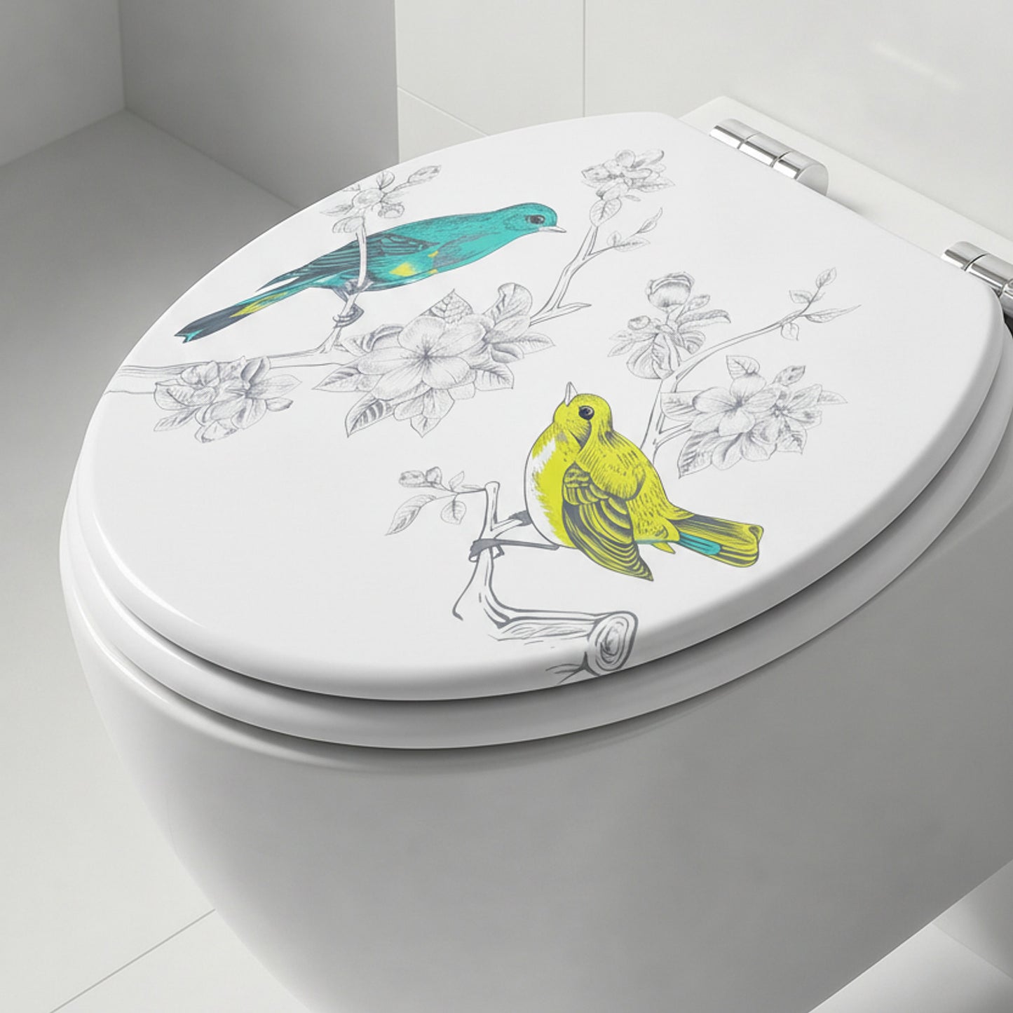 SINOBATH MDF WC-Sitz Gedruckte Muster Softclose Toilettensitz — H371