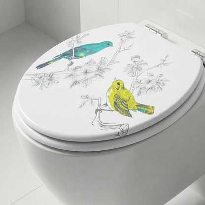 SINOBATH MDF WC-Sitz Gedruckte Muster Softclose Toilettensitz — H371