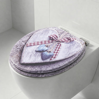 SINOBATH MDF WC-Sitz Gedruckte Muster Softclose Toilettensitz — H372