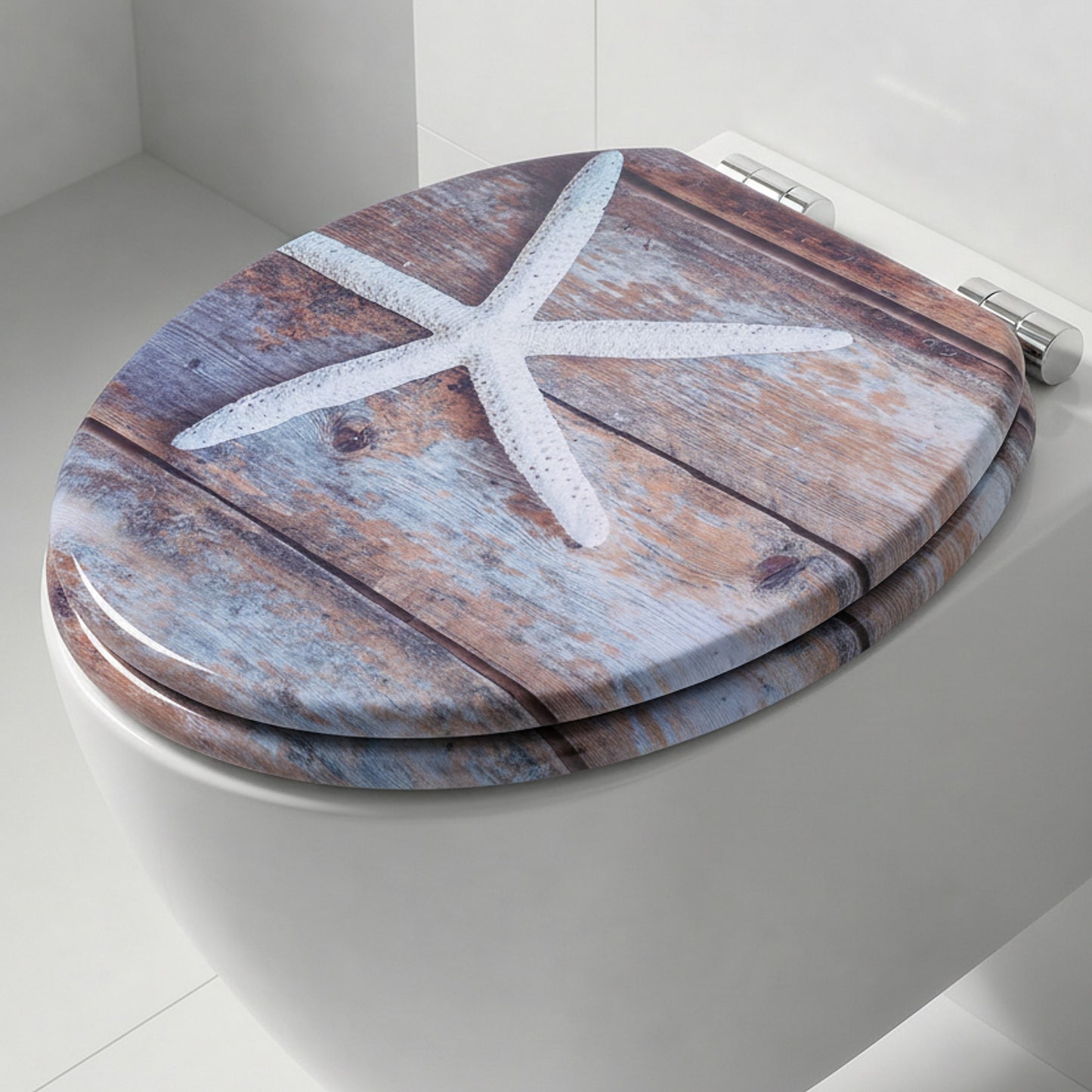 SINOBATH MDF WC-Sitz Gedruckte Muster Softclose Toilettensitz — H374