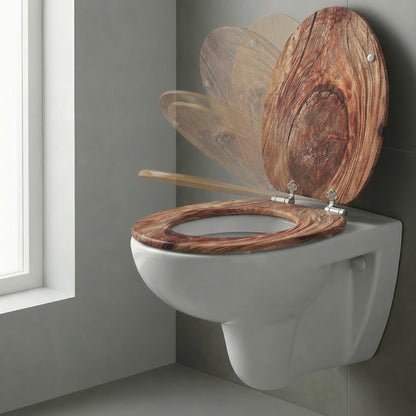 SINOBATH MDF WC-Sitz Gedruckte Muster Softclose Toilettensitz — H375