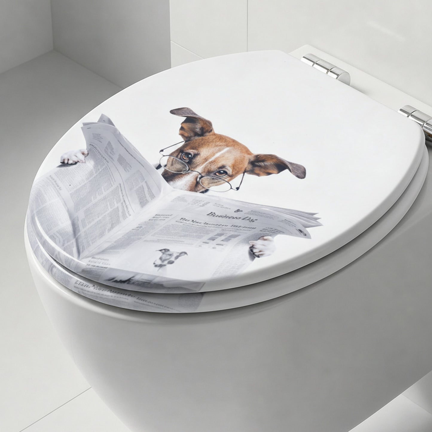 SINOBATH MDF WC-Sitz Gedruckte Muster Softclose Toilettensitz — H376