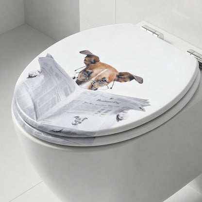 SINOBATH MDF WC-Sitz Gedruckte Muster Softclose Toilettensitz — H376