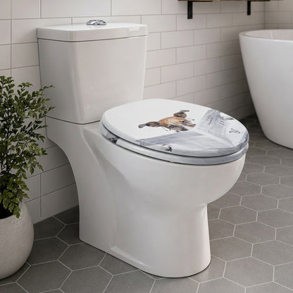 SINOBATH MDF WC-Sitz Gedruckte Muster Softclose Toilettensitz — H376